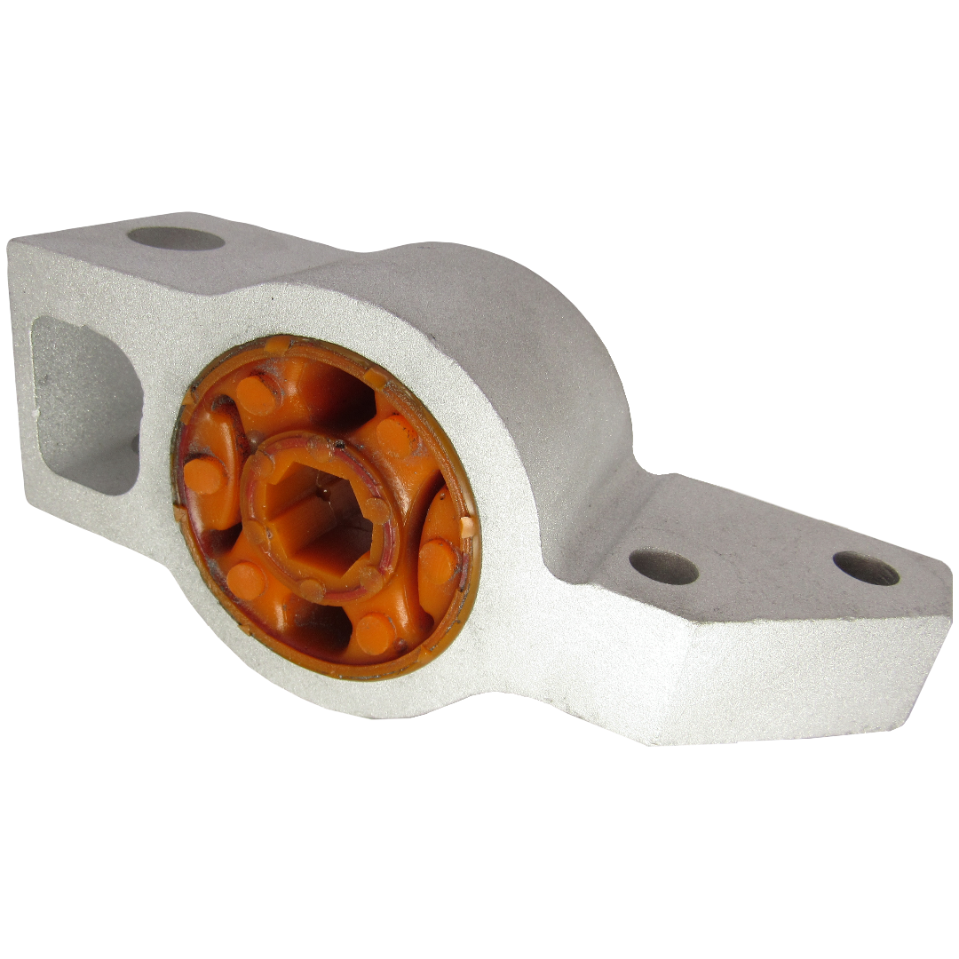 Поліуретановий сайлентблок переднього важеля задній Volkswagen Caddy 2004-2015 лівий В КРОНШТЕЙНІ