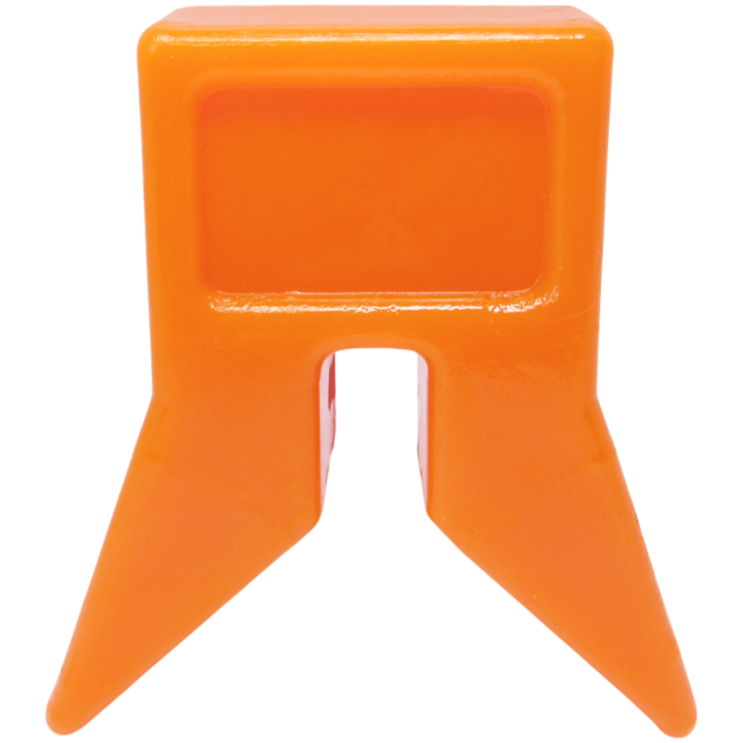 Polyurethane bow stop with slot for boat trailer