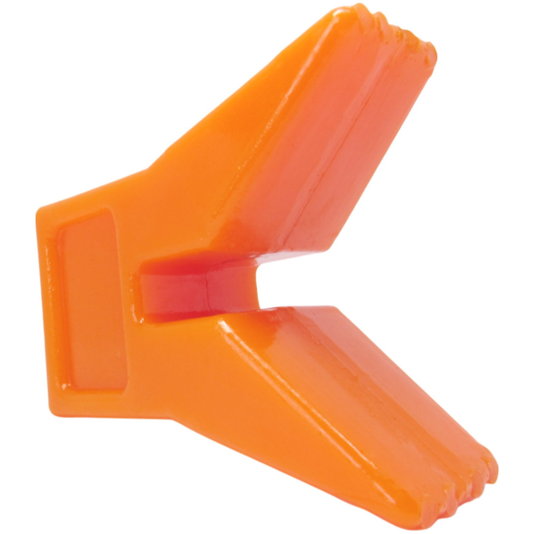Polyurethane bow stop with slot for boat trailer