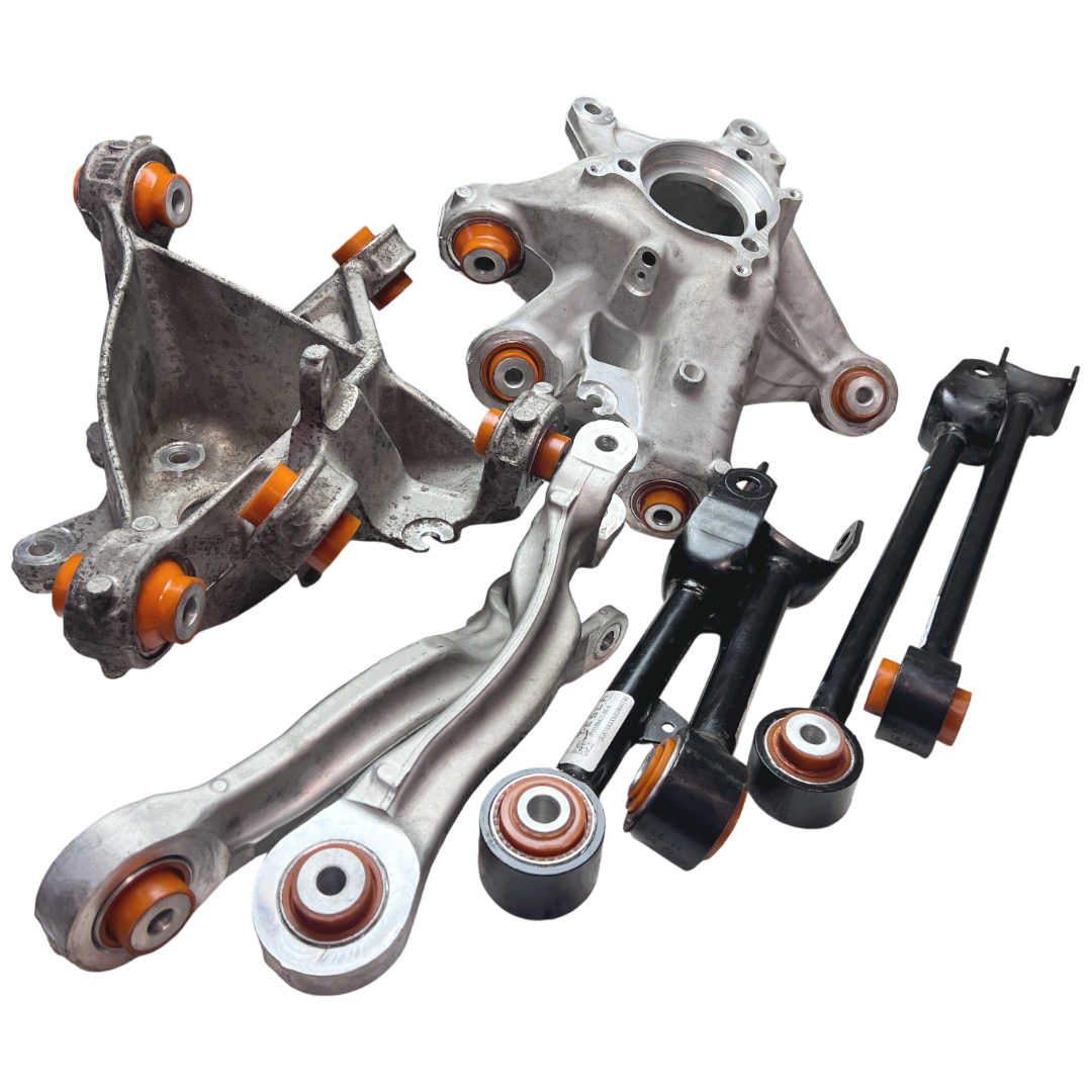 Задня підвіска автомобіля Tesla Model Y 2020- Послуга з перепресування сайлентблоків (Сайлентблоки в ціну не входять)