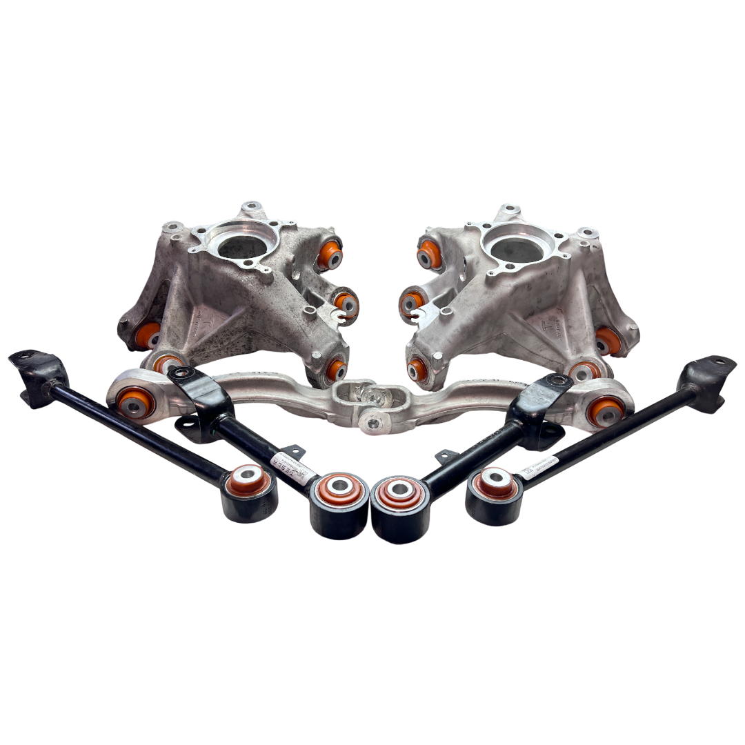 Задня підвіска автомобіля Tesla Model Y 2020- Послуга з перепресування сайлентблоків (Сайлентблоки в ціну не входять)