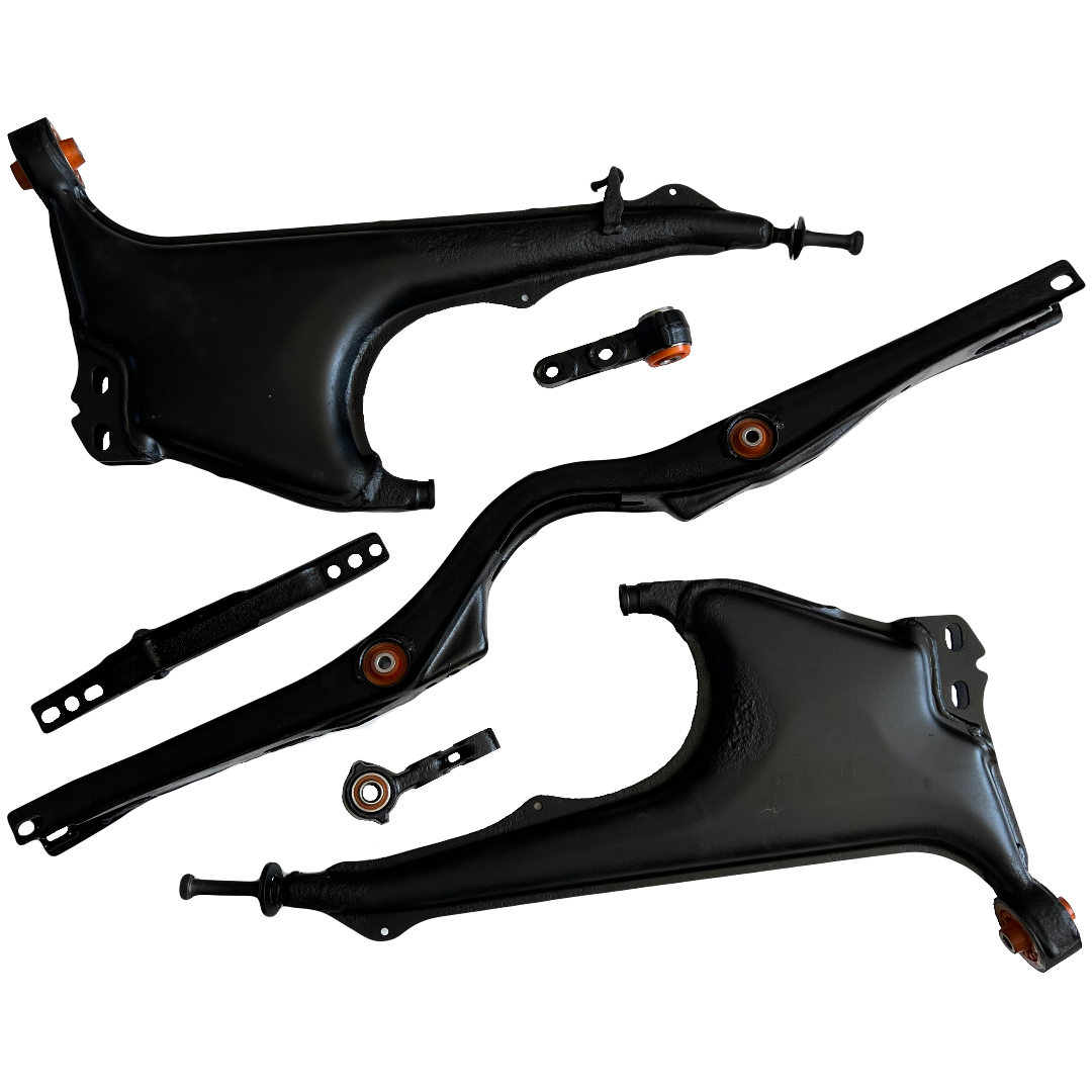 Задня підвіска автомобіля Audi A6 1994-1997 Послуга з піскостуйного очищення, покриття фарбою та перепресування сайлентблока (Сайлентблоки в ціну не входять)