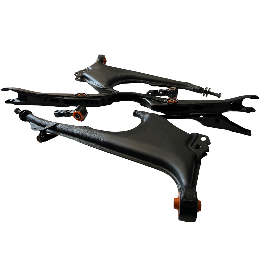 Задня підвіска автомобіля Audi A6 1994-1997 Послуга з піскостуйного очищення, покриття фарбою та перепресування сайлентблока (Сайлентблоки в ціну не входять)