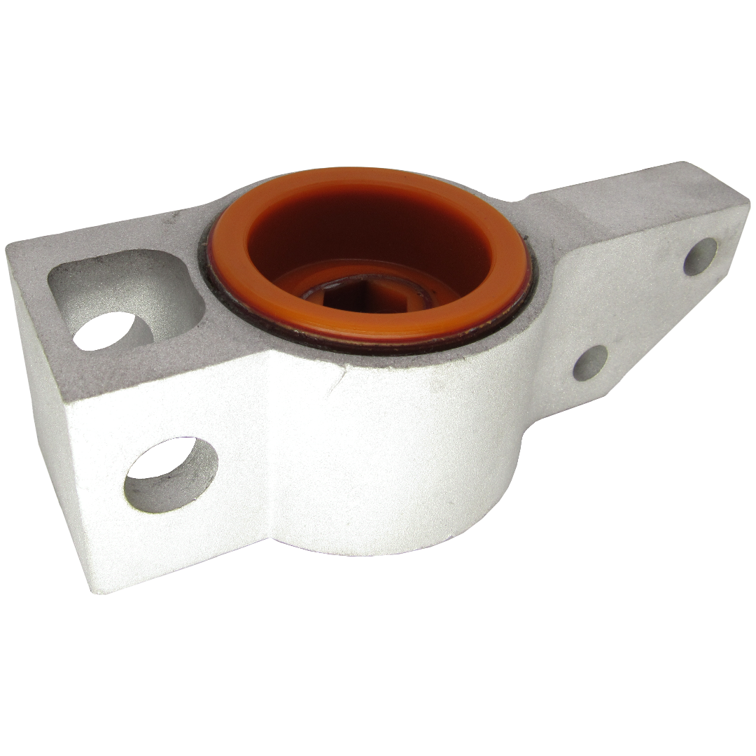 Поліуретановий сайлентблок переднього важеля задній Volkswagen Caddy 2004-2015 правий В КРОНШТЕЙНІ Цільнолитий