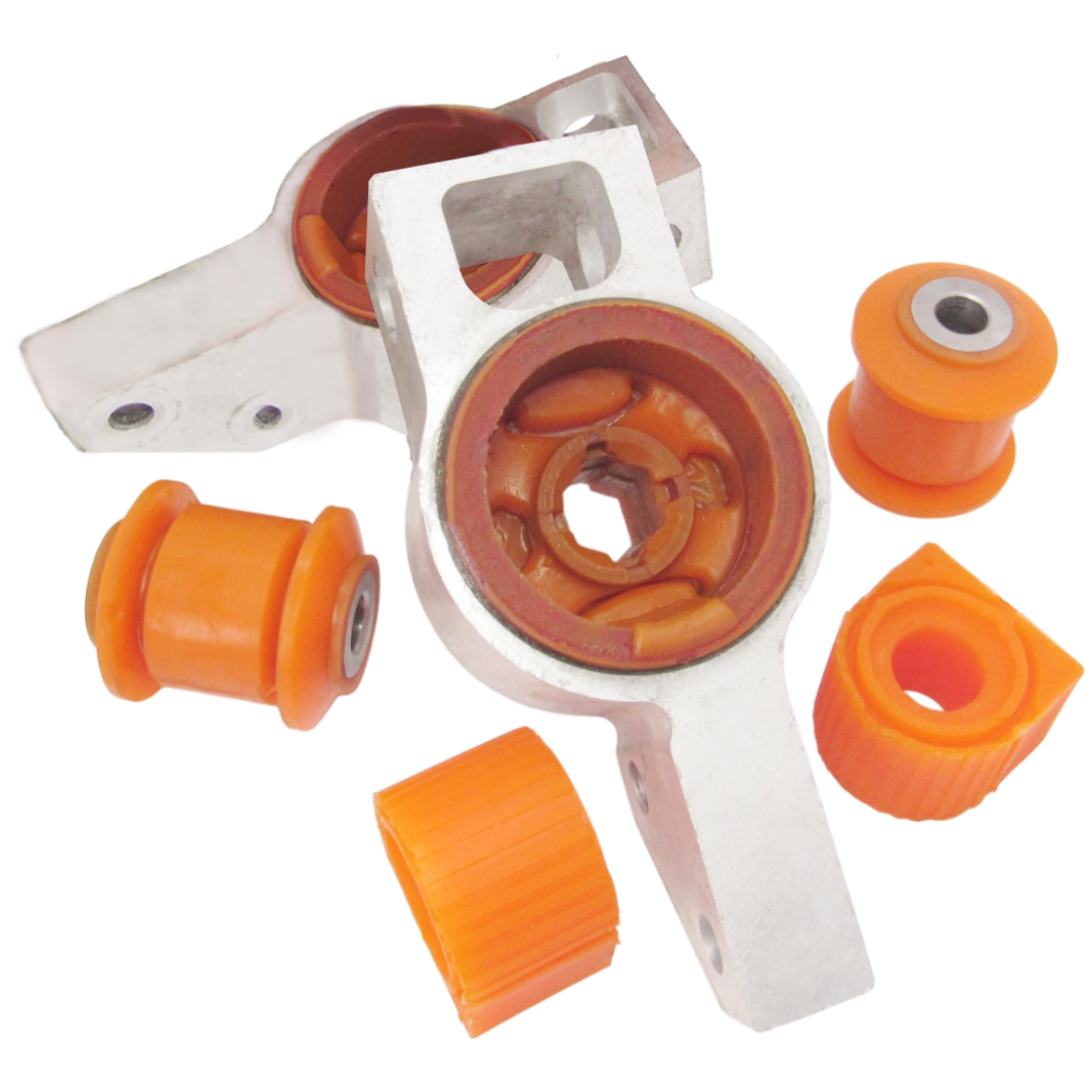 Поліуретановий комплект передньої підвіски Audi Q3 2011-2014 ЗАДНІ САЙЛЕНТБЛОКИ В КРОНШТЕЙНІ