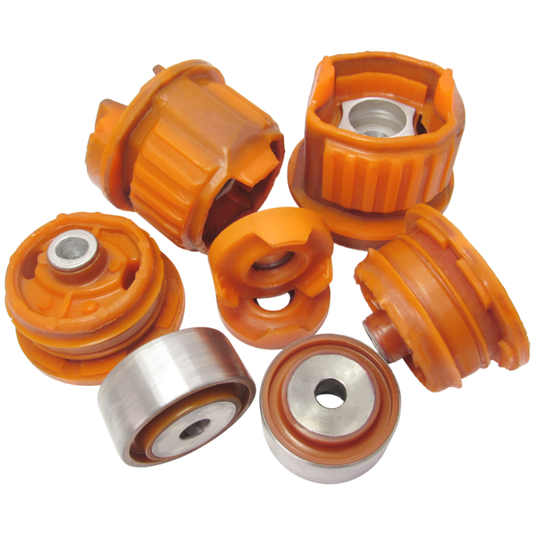 Полиуретановый  комплект сайлентблоков заднего подрамника Mercedes-Benz 210 1995-2002