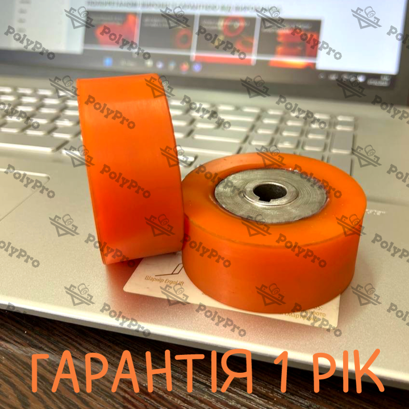 Футеровка вала поліуретаном для склеювання тканини